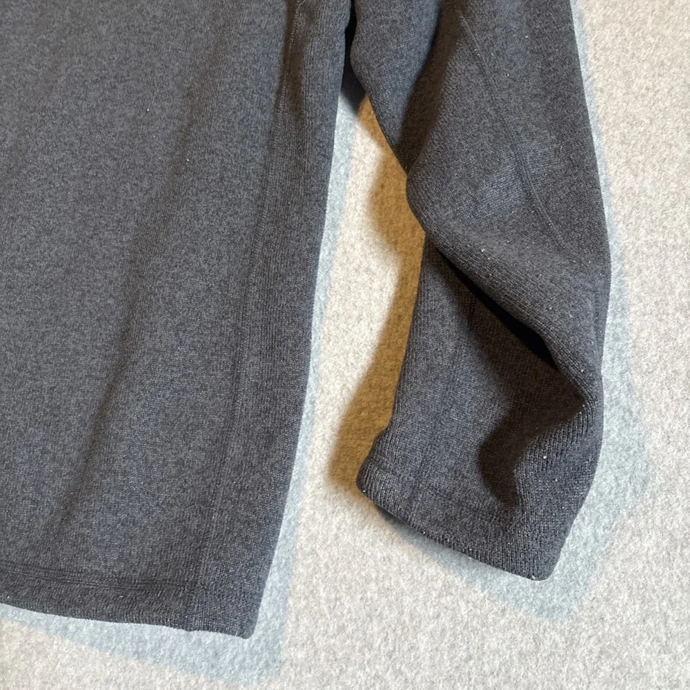 Mens Quarter Zip Pullover Fleece North Face Mens Sz L Blue Very‎ Good Cond.